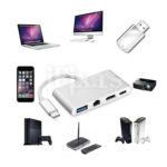 4u1 Hub USB-C na USB 3.0/Ethernet/HDMI/USB-C - Slika 7