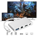 4u1 Hub USB-C na USB 3.0/Ethernet/HDMI/USB-C - Slika 6