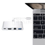 4u1 Hub USB-C na USB 3.0/Ethernet/HDMI/USB-C - Slika 2