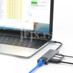 Hub USB-C na USB 3.0 x2, HDMI 4K, Lan, USB-C 5u1 - Slika 3