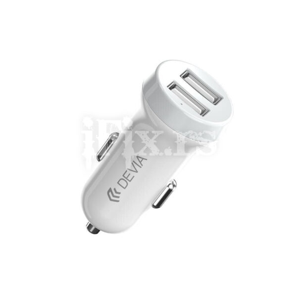 Auto punjac za iPhone IDRAWER Devia Dual USB + USB na Lightning kabl 3.1A
