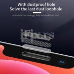 Staklo za zastitu ekrana Miboshi ESD GLASS antistatic za iPhone 17 | 17 Pro | 17 Pro Max | Air sa zastitnom mrezicom - Slika 3