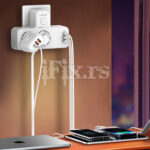 EU lopov | adapter 2 uticnice 2500W + 2xUSB QC3.0 18W + USB-C PD 20W Ldnio SE2337 - Slika 5