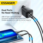 Punjac Gan USB-C + USB 20W Essager ECTAC-HMB01-P - Slika 3