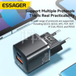 Punjac Gan USB-C + USB 20W Essager ECTAC-HMB01-P - Slika 5