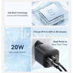 Punjac Gan USB-C + USB 20W Essager ECTAC-HMB01-P - Slika 7