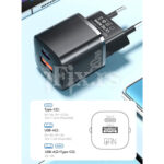 Punjac Gan USB-C + USB 20W Essager ECTAC-HMB01-P - Slika 8