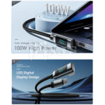 USB-C na USB-C kabl Essager 100W 2m EXCT1W-HCA0G-P - Slika 3