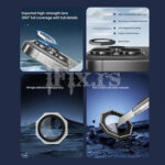 Zastita za kameru Octagon Diamond za iPhone 16 | 16 Plus - Slika 2