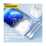Set adapter + USB-C na Lightning kabl 1m PD 20W Essager EFJB02-XBL02-T za iPhone - Slika 2