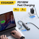 7u1 Hub USB-C na HDMI/USB-C/PD/USB-A 3.0 x2/SD/TF Essager EHB7-SX0G-Z - Slika 7