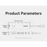 7u1 Hub USB-C na HDMI/USB-C/PD/USB-A 3.0 x2/SD/TF Essager EHB7-SX0G-Z - Slika 9