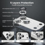 Metalna zastita za kameru za iPhone 17 Pro - Slika 5