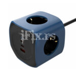 Punjac GAN i produzni kabl Ldnio SE3338, 3 uticnice, USB-A, 2xUSB-C 65W