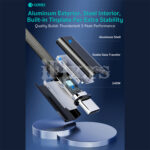 Thunderbolt 5 USB-C na USB-C kabl 120Gbps 240W 4K PD Coteci 1.5m - Slika 6