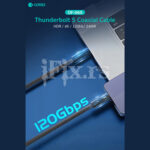 Thunderbolt 5 USB-C na USB-C kabl 120Gbps 240W 4K PD Coteci 1.5m - Slika 3