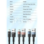USB-A na Lightning kabl Essager EXCL-XC01 za iPhone 2m - Slika 5