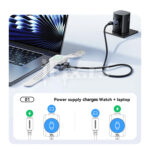 2u1 100W magnetni kabl USB-C na USB-C za Appple Watch i iPhone 17/16/15/14 - Slika 8