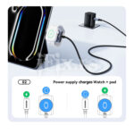 2u1 100W magnetni kabl USB-C na USB-C za Appple Watch i iPhone 17/16/15/14 - Slika 9