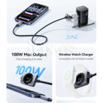 2u1 100W magnetni kabl USB-C na USB-C za Appple Watch i iPhone 17/16/15/14 - Slika 7