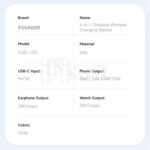 Bezicni magnetni punjac 4u1 za iPhone, Apple Watch i AirPods Essager EWXZM-YL01-Z - Slika 14