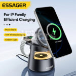 Bezicni magnetni punjac 4u1 za iPhone, Apple Watch i AirPods Essager EWXZM-YL01-Z - Slika 2