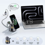 Bezicni magnetni punjac 4u1 za iPhone, Apple Watch i AirPods Essager EWXZM-YL01-Z - Slika 4