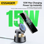 Bezicni magnetni punjac 4u1 za iPhone, Apple Watch i AirPods Essager EWXZM-YL01-Z - Slika 5