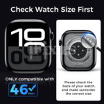 3D staklo za zastitu ekrana za Apple Watch 10/11 seriju 46 mm - Slika 6