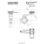 Drzac za telefon na volan (guvernal) motora Quad Lock pro - Slika 2