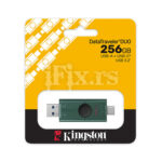 Dual USB-A + USB-C flash memorija 256GB Kingston DataTraveler DTDEG2 - Slika 4